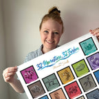 Poster 32 Meerestiere 32 Farben 50x70cm