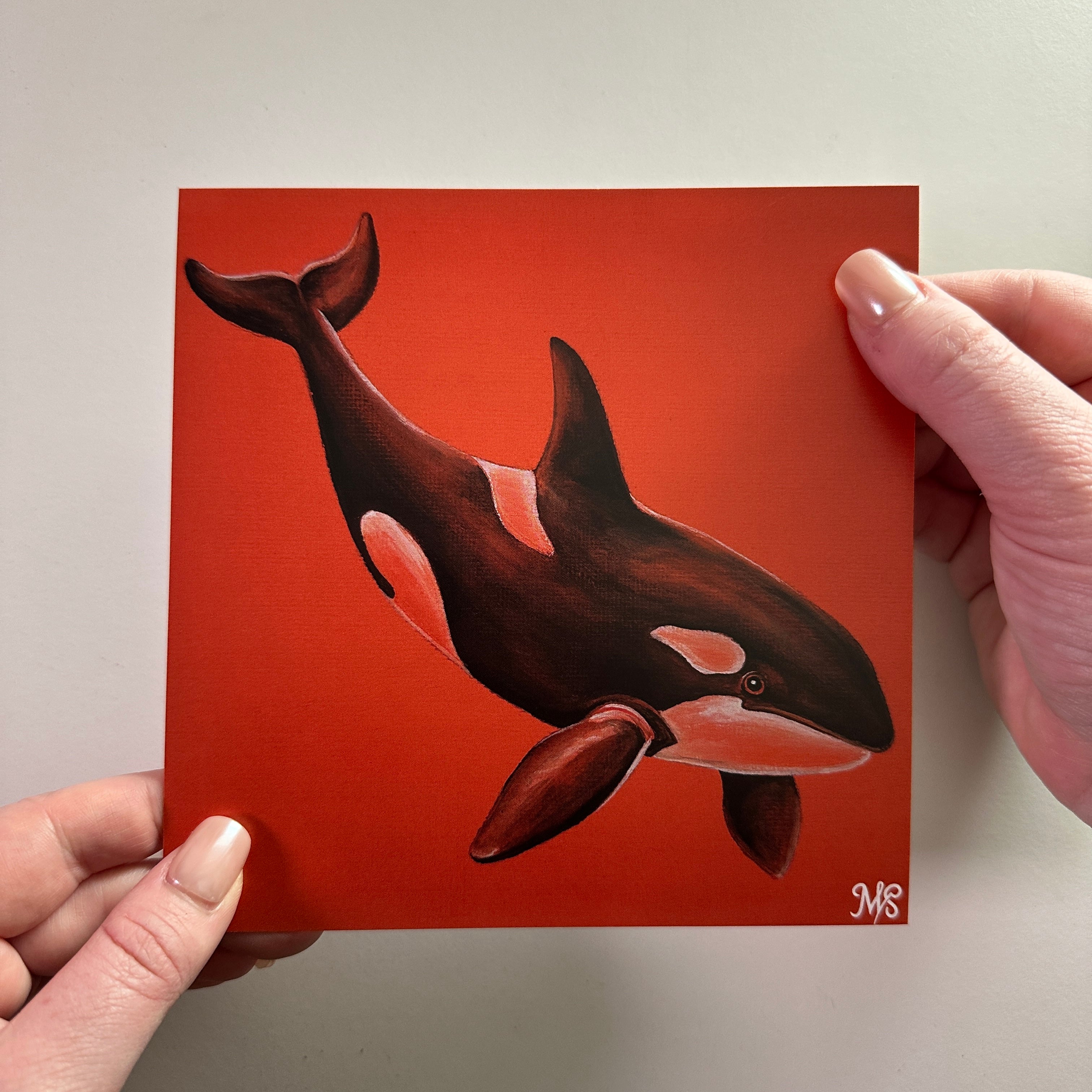 Kunstdruck Orca